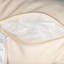 Méridienne d'extérieur 28 po avec dossier tissé, structure en bois massif, coussins confortables et accoudoirs courbés pour la terrasse ou le jardin