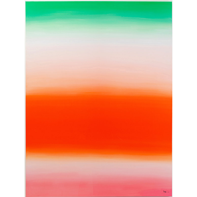 Trendy Orange 160 x 120cm Art Print on Canvas