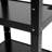 3 Tier Large Steel Rolling Cart With Wheels Power Strip And Drop Leaves Supports Up To 300 Lbs