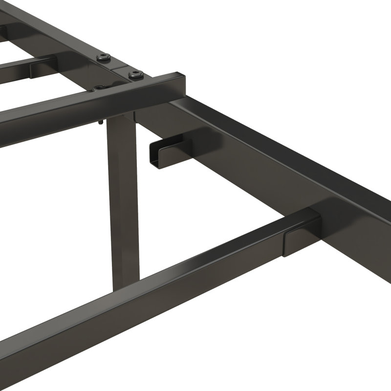 Base de lit tapissier grand format avec base de chargement, aucun sommier nécessaire, Grand lit