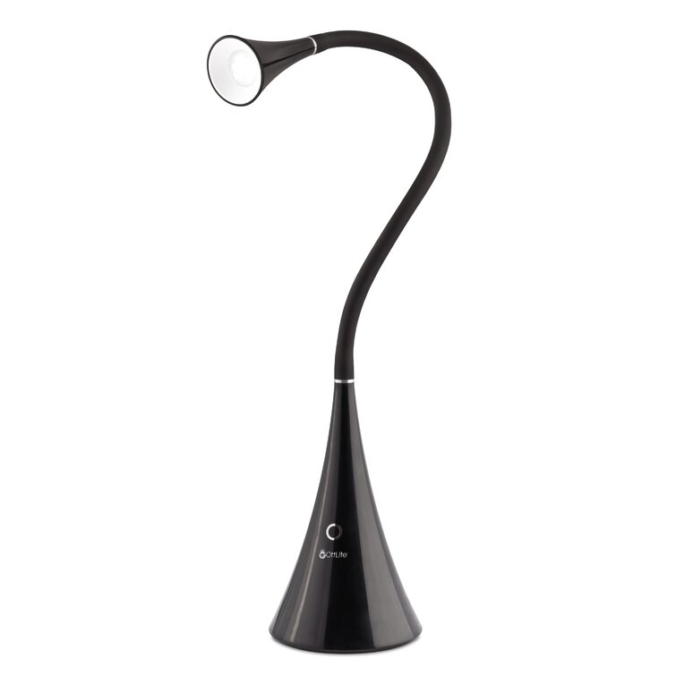 OttLite LED FlexNeck Table Lamp USB Charging Port, Adjustable Brightness,  Energy Efficient Wayfair