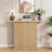 41.3'' Long Console Table, Fluted Wooden Sofa Table Behind The Couch, Mid Century Entryway Table-1938243853