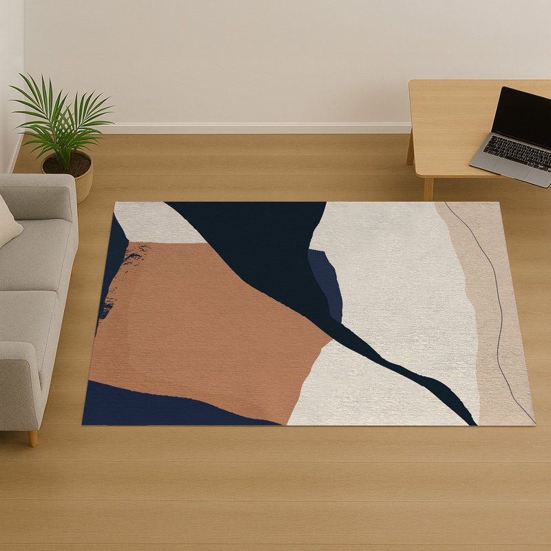 Abstract Area Rug, Runner 70 x 140 cm