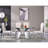 Gerlad Glass Top Metal Base Dining Table-2020304304