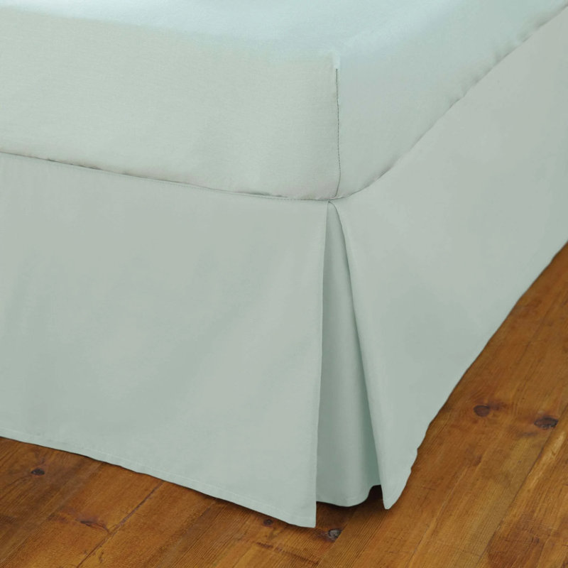 Pleated Bed Skirt, Sea Green, 190cm W x 90cm L