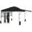 CROWN SHADES 10x10 Pop up Canopy Tent Patended Centerlock Instant Commercial Canopy with 150D Silver Coated Fabric Including 2 Extend Awnings, 4 Ropes, 8 Stakes, 4 Weight Bags, STO 'N Go Bag-108926415