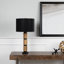 Lampe de table cylindrique en métal texturé à 3 niveaux-100852272