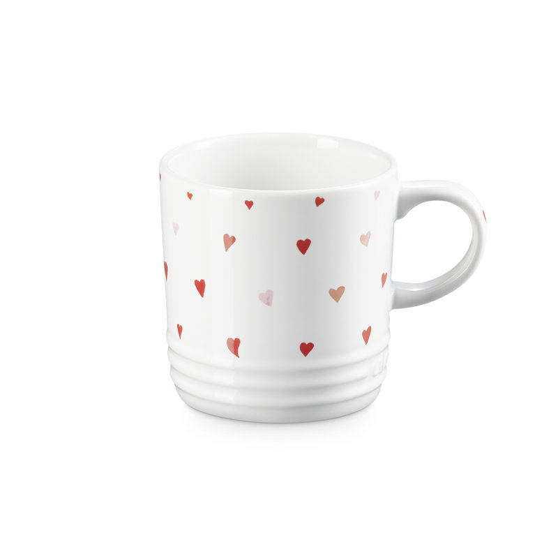 Le Creuset London Coffee Mug, Heart Decal, 350ml