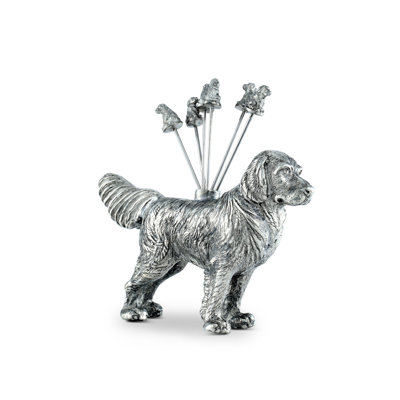 Morning Hunt Pewter Retriever Dog Cheese Marker