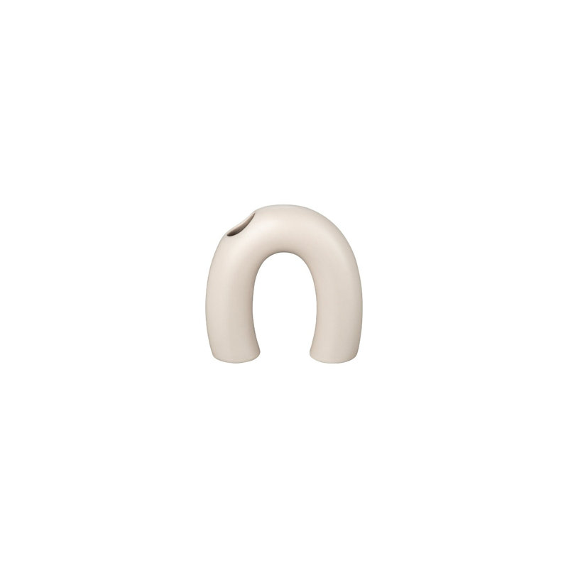 Vase en céramique Kagetsu - Rayon de lune (crème) - Moyen, H 4,9 po x l 4,9 po x P 1,4 po