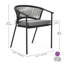 Adila Outdoor Stacking Dining Armchair with Cushion-753022031