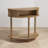 31.5" Height Grooved Half-Moon Console Table