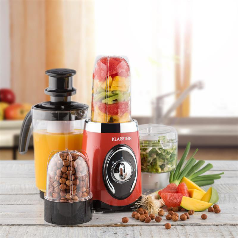 Klarstein 3 Speed 1000ml Countertop Blender, Red