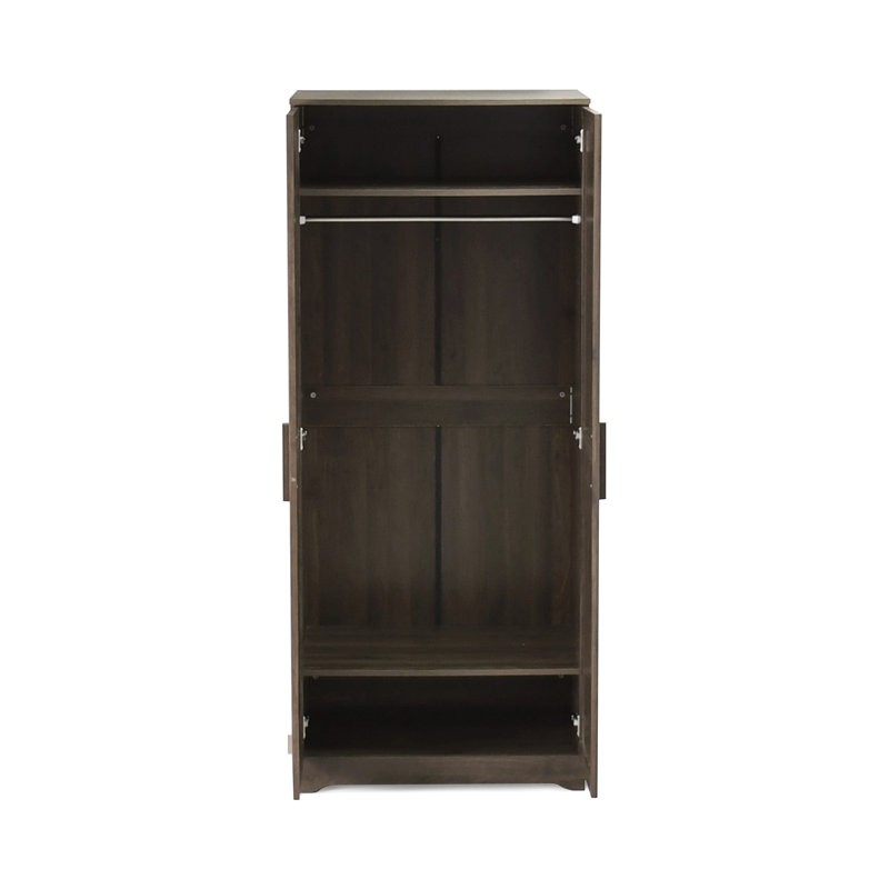 Armoire-penderie 2 portes Delaney, Brun