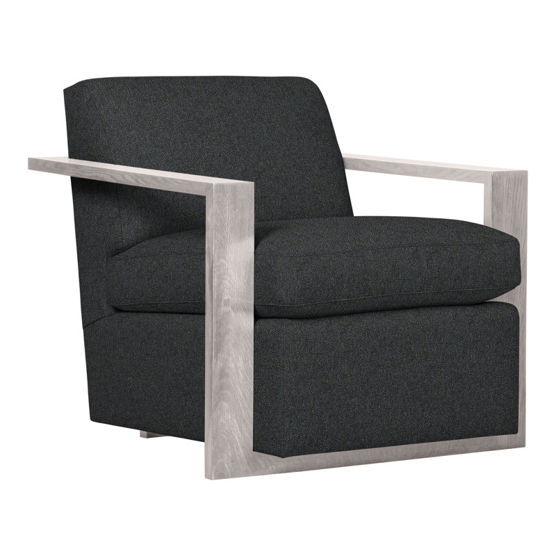 Thom Filicia Home Upholstered Armchair, Dove Gray, Ian Lagoon