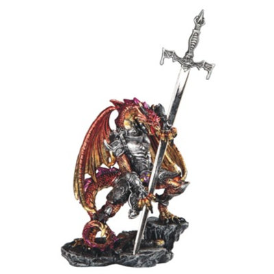 Doncaster Dragon with Armor and Sword