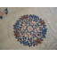 Antique Peking Chinese Medallion Ivory 1930s Rug
