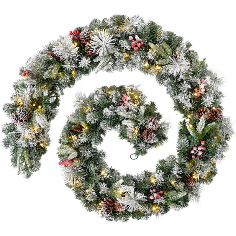 108cm Lighted Faux Garland with Lights