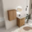 Ensemble de meuble-lavabo simple 24 po Diandrea avec 2 portes et lavabo en céramique-1792973638