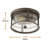 Rochus Glass Flush Mount