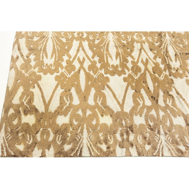 Modern One-of-a-Kind Runner 5'5" X 12' Hand Knotted Area Rug