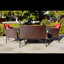 Ensemble de canapé quatre pièces avec fauteuil et fauteuil d'extérieur en rotin-582606134