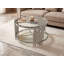 Table basse en verre avec tablette