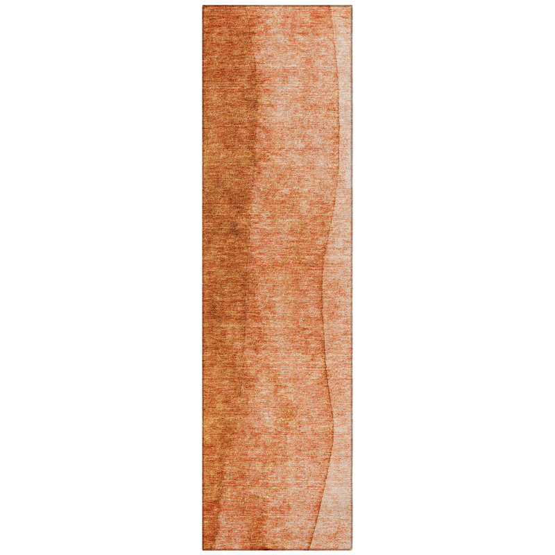 Washable Ombre Indoor / Outdoor Rug, Runner 2'3" x 7'6"