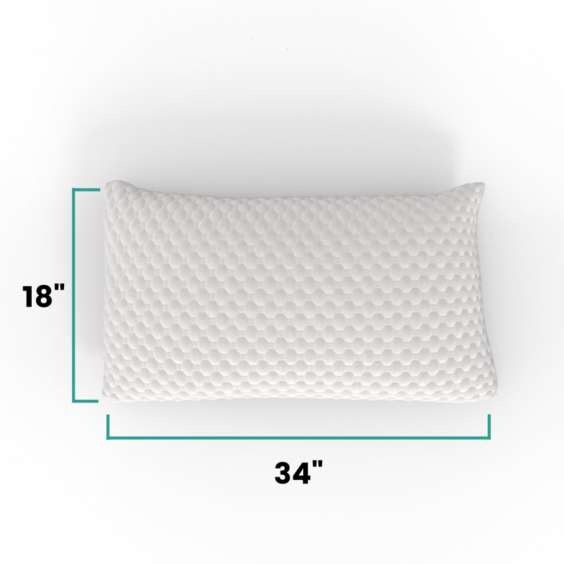 Oreiller ajustable en mousse viscoélastique infusée Zencloud, Très grand