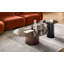 Mushroom Pedestal Coffee Table with Wooden Base-1146170795