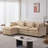 105-Inch Modular L-Shaped Sectional Sofa With Ottoman, Soft Chenille Upholstery And Spacious Seating For Living Rooms-535151105