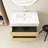 Louka 29.9 " W Wall Mounted Wall Mounted 1 Single Vanity Bathroom Vanity With Quartz Top-1767256358-1767256377