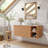 36" Wall Mounted Bathroom Vanity , Floating Bathroom Cabinet With Sink Combo Set, Bathroom Storage Cabinet With Open Shelving Unit-124840800