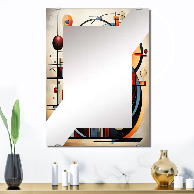 CLEIN - Miroir mural abstrait grand MIR131770, 32 po x 24 po