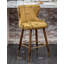 Ensemble de 2 tabourets de bar comptoir en similicuir et garniture cloutée-1828527126