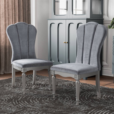 Chaise d'appoint l 20,4 po Glam (2 / CTN), argent