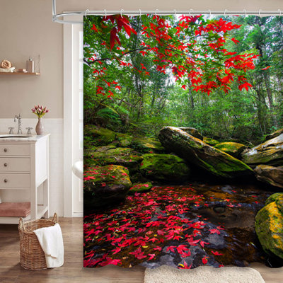 Rideau de douche Red Autumn
