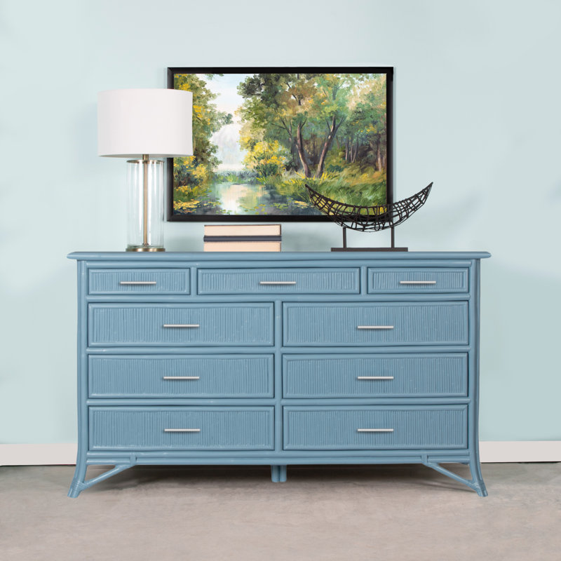 Bermuda 9 - Drawer Dresser, Pool Blue
