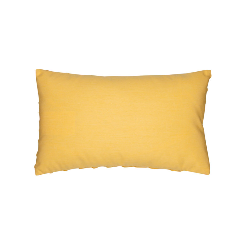 Tidal Lumbar Outdoor Rectangular Sunbrella® Pillow Cover & Insert, Buttercup