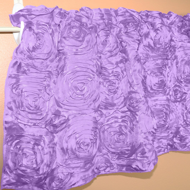 Cantonnière florale sur mesure l 54 po, L 54 po x L 24 po, Lavande