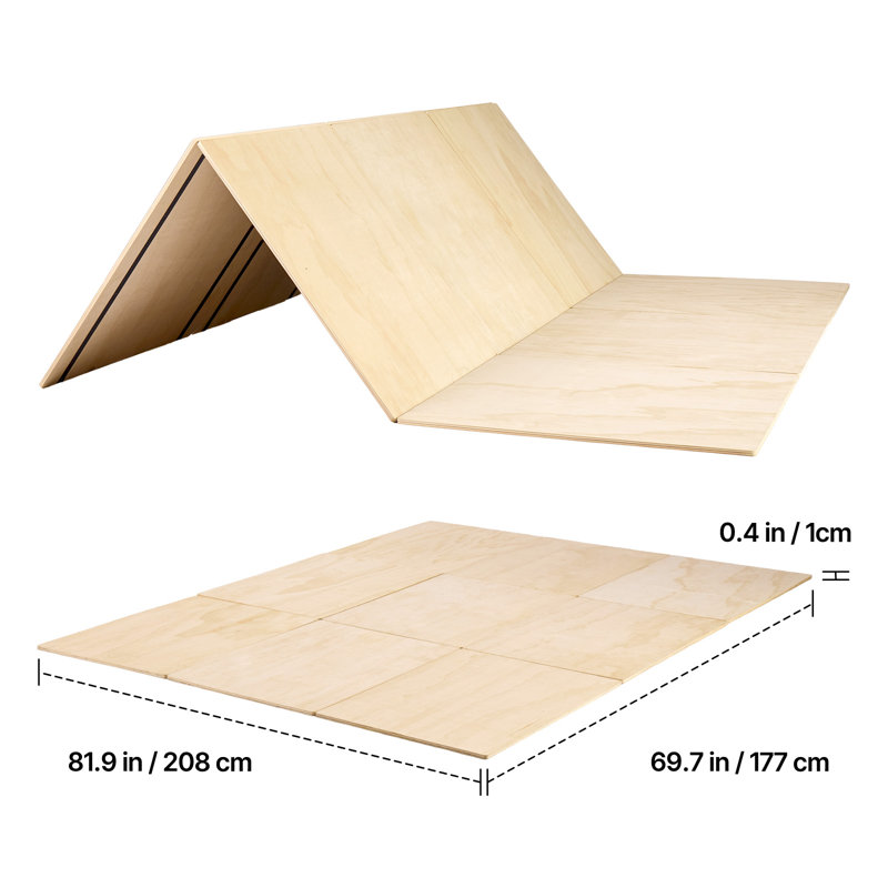 Bunkie Board, Cal King 69,7 x 81,9 po, planche de lit pliable sous matelas avec sangles en nylon, contreplaqué, bords arrondis, conception anti-affaissement pour les cadres en métal, les canapés-lits, les plateformes et les lits superposés