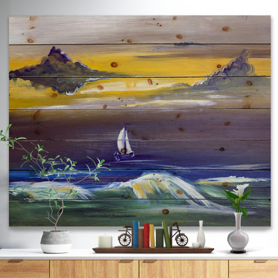 « voilier », peinture