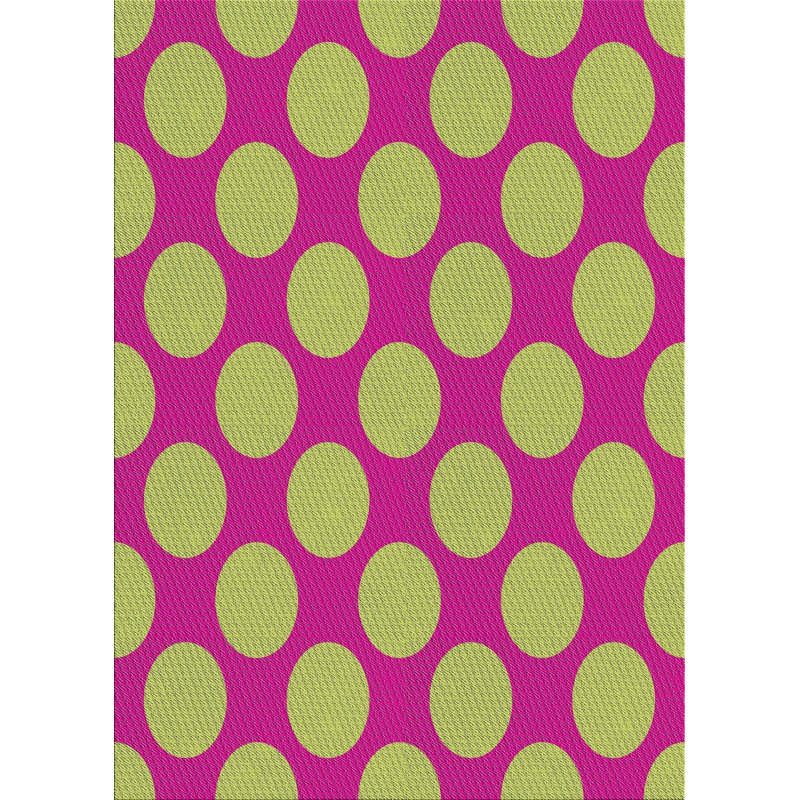 Tapis jaune en laine touffeté à la main Dunkin