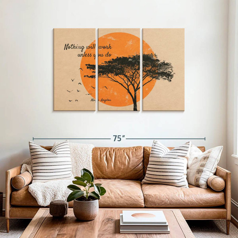 Tergel Nothing Will Work Quote, 36" H x 57" W