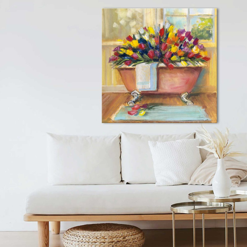 «Bathaign Bouquet II» par Carol Rowan - Impression sur toile, H 20 po x l 20 po, Ne s’applique pas
