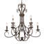 Lustre étagé à 9 lumières de style bougie Karcher-2145028518