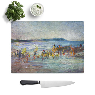 Glass Fishing Boats by Kuroda Seiki Chopping Board