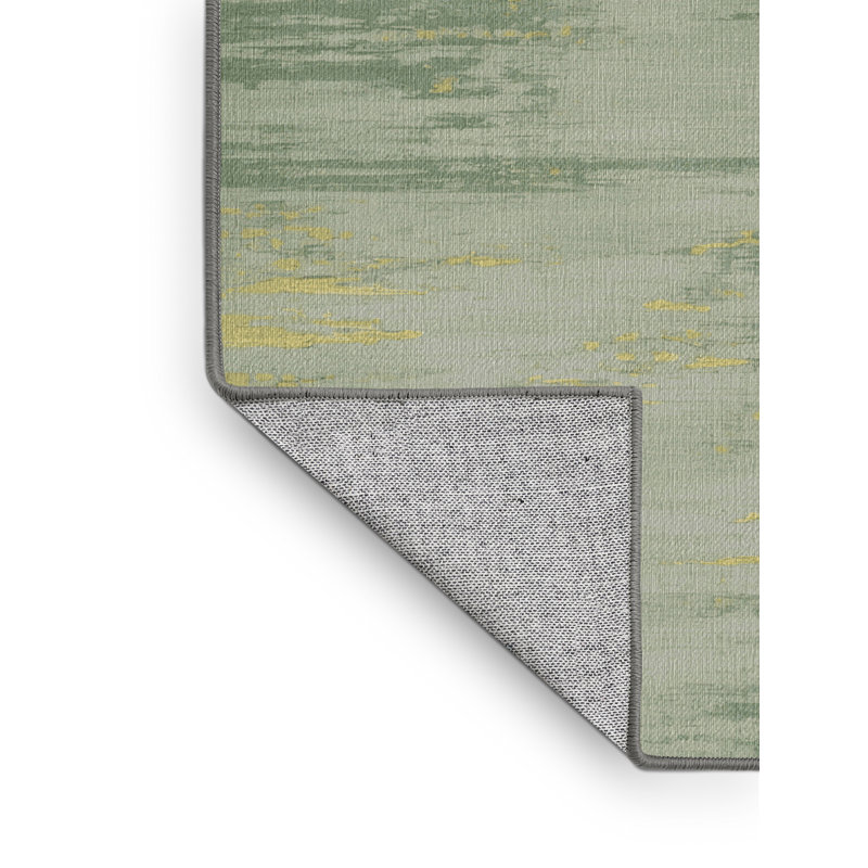 Tapis abstrait lavable à la machine, Carré 3 pi