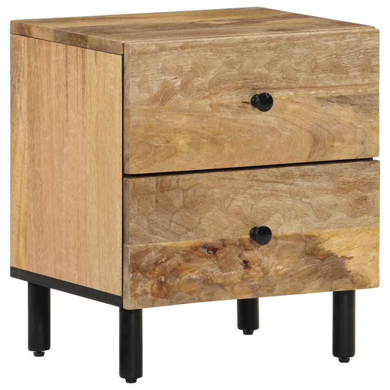 Barkeyville 40cm W Iron Bedside Table