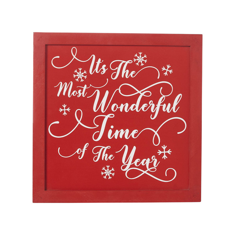 Plaque murale rouge 11x11